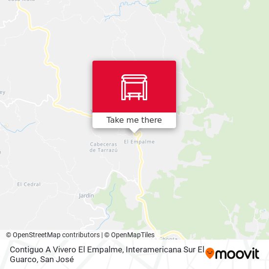 Contiguo A Vivero El Empalme, Interamericana Sur El Guarco map