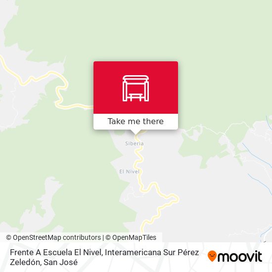 Frente A Escuela El Nivel, Interamericana Sur Pérez Zeledón map