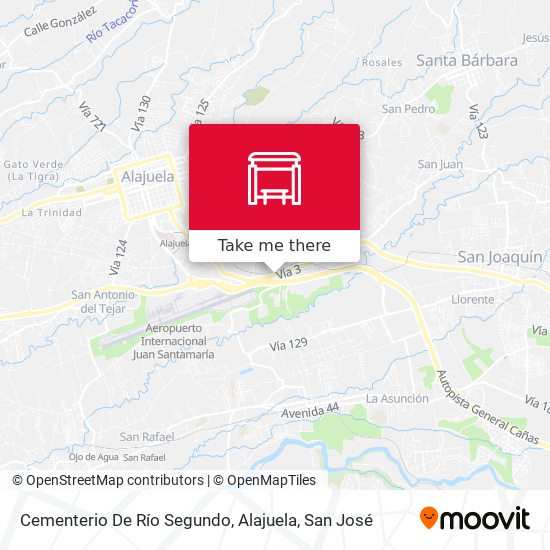 Mapa de Cementerio De Río Segundo, Alajuela