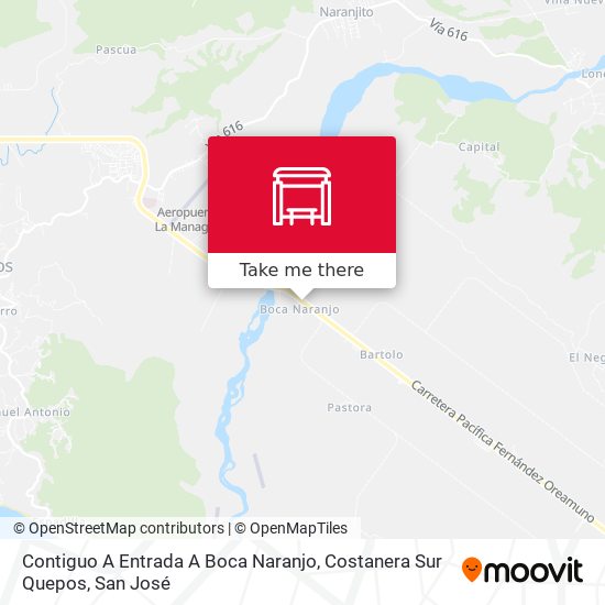 Contiguo A Entrada A Boca Naranjo, Costanera Sur Quepos map