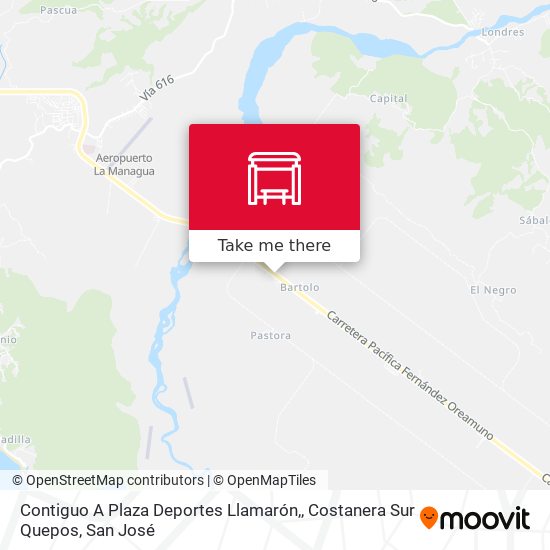 Contiguo A Plaza Deportes Llamarón,, Costanera Sur Quepos map