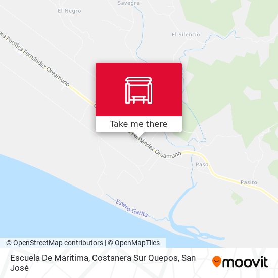 Escuela De Maritima, Costanera Sur Quepos map