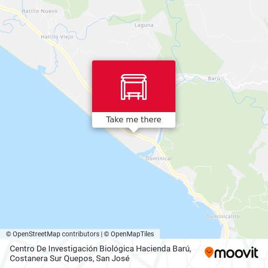 Centro De Investigación Biológica Hacienda Barú, Costanera Sur Quepos map