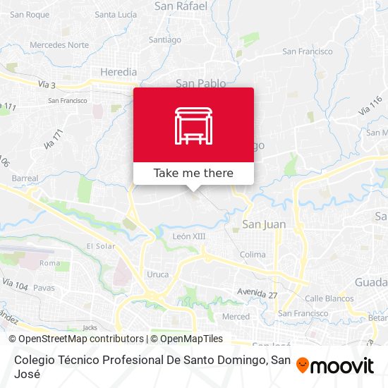 Colegio Técnico Profesional De Santo Domingo map