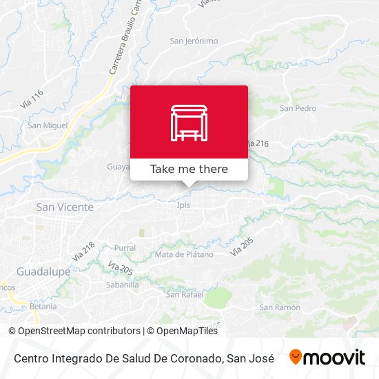 Mapa de Centro Integrado De Salud De Coronado