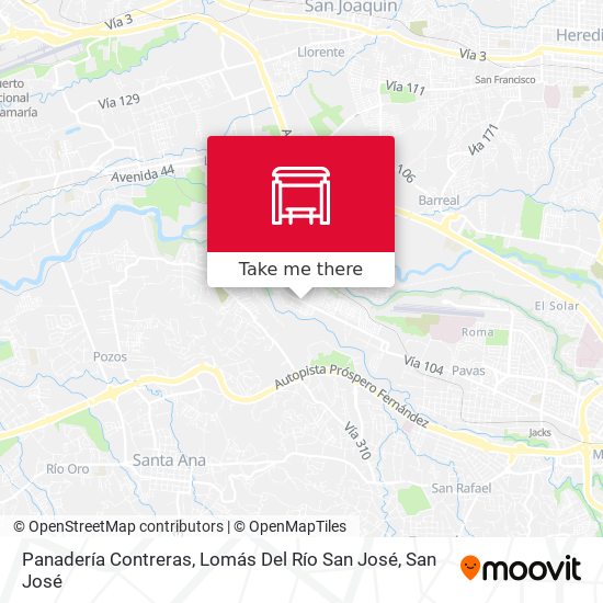 Panadería Contreras, Lomás Del Río San José map