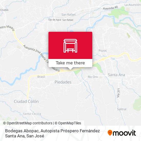 Bodegas Abopac, Autopista Próspero Fernández Santa Ana map