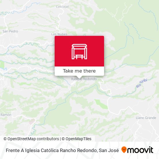 Mapa de Frente A Iglesia Católica Rancho Redondo