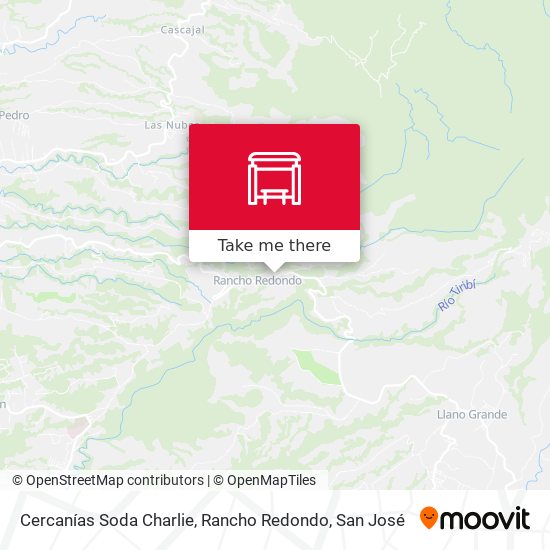 Mapa de Cercanías Soda Charlie, Rancho Redondo
