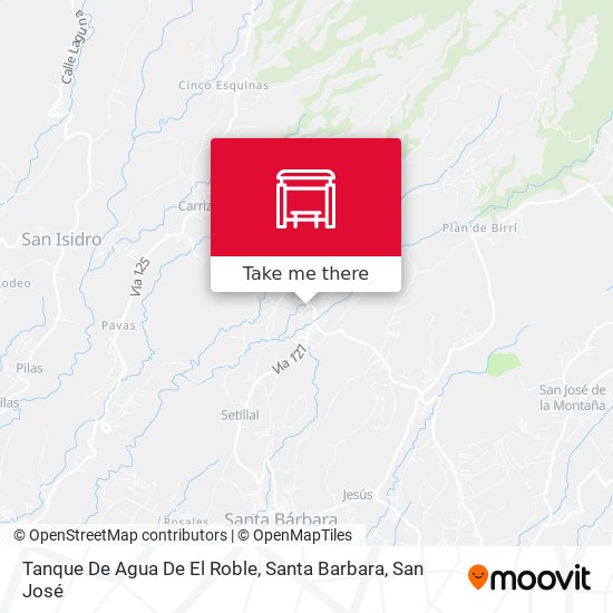 Mapa de Tanque De Agua De El Roble, Santa Barbara