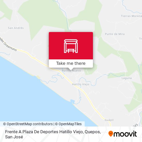 Frente A Plaza De Deportes Hatillo Viejo, Quepos map