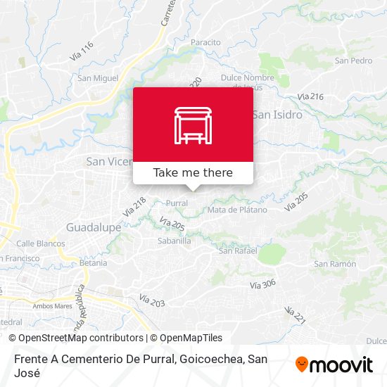 Frente A Cementerio De Purral, Goicoechea map