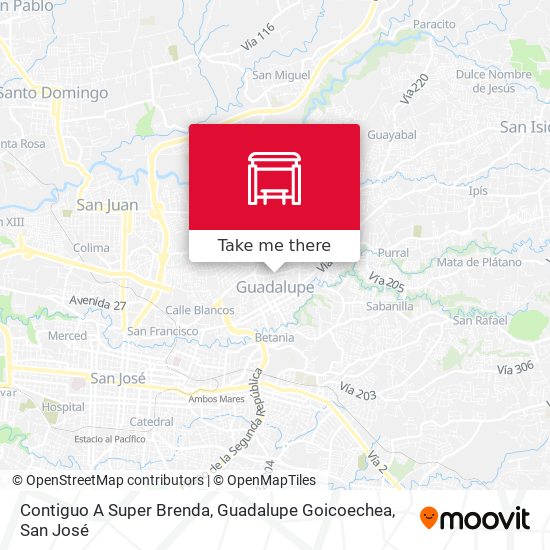 Contiguo A Super Brenda, Guadalupe Goicoechea map