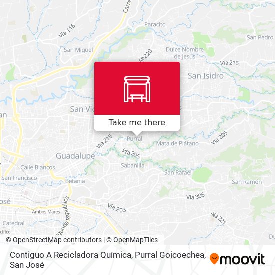 Contiguo A Recicladora Química, Purral Goicoechea map