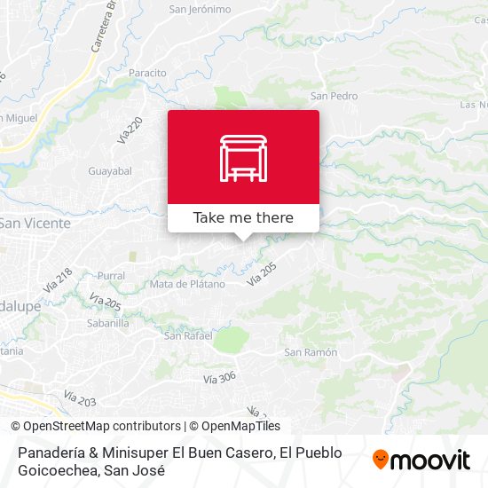 Panadería & Minisuper El Buen Casero, El Pueblo Goicoechea map