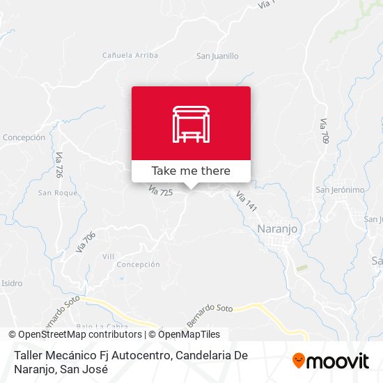 Taller Mecánico Fj Autocentro, Candelaria De Naranjo map