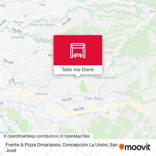 Frente A Pizza Dmarianos, Concepción La Unión map
