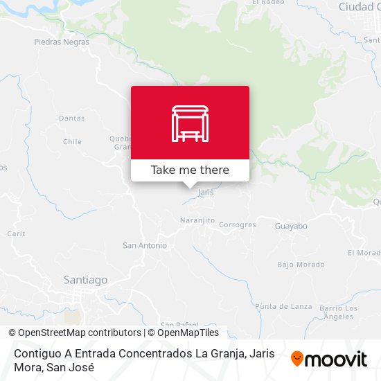 Contiguo A Entrada Concentrados La Granja, Jaris Mora map