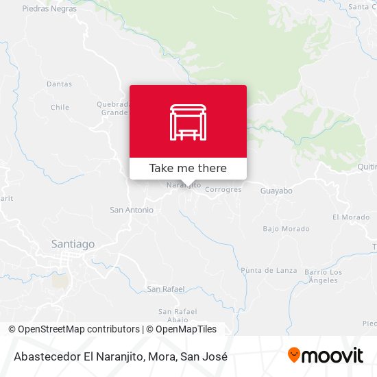 Abastecedor El Naranjito, Mora map