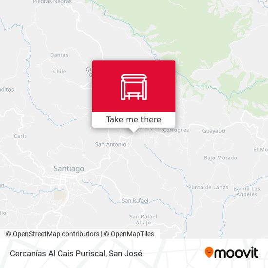 Cercanías Al Cais Puriscal map