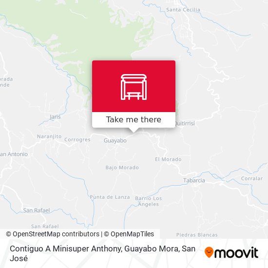 Contiguo A Minisuper Anthony, Guayabo Mora map