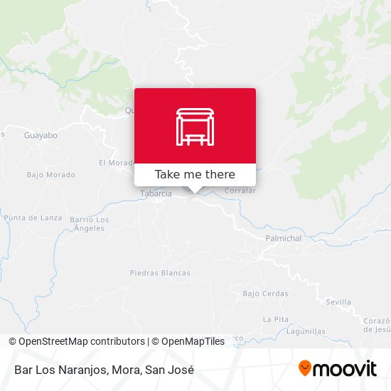 Mapa de Bar Los Naranjos, Mora