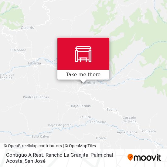 Contiguo A Rest. Rancho La Granjita, Palmichal Acosta map
