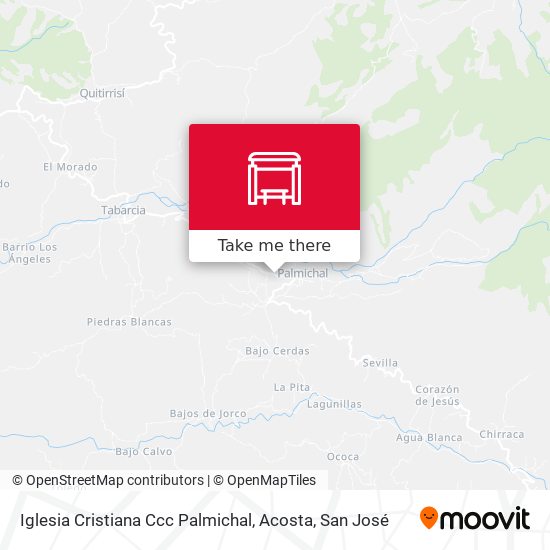 Mapa de Iglesia Cristiana Ccc Palmichal, Acosta