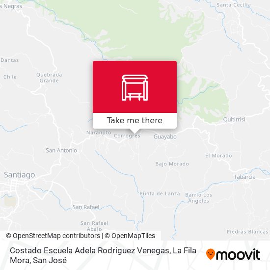 Costado Escuela Adela Rodriguez Venegas, La Fila Mora map