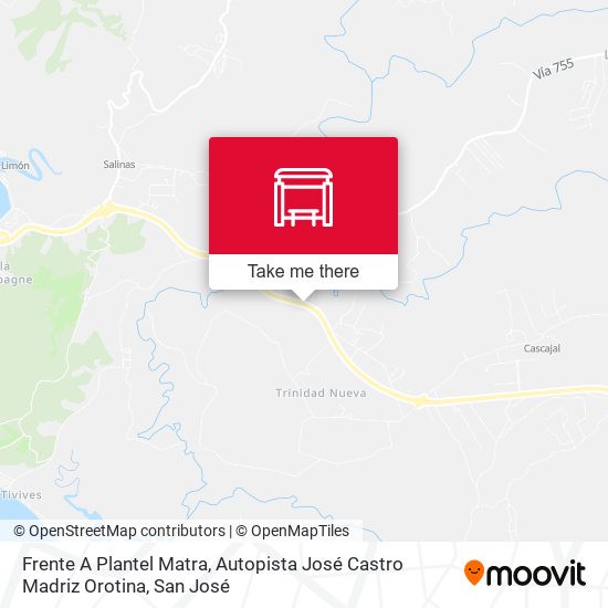 Frente A Plantel Matra, Autopista José Castro Madriz Orotina map