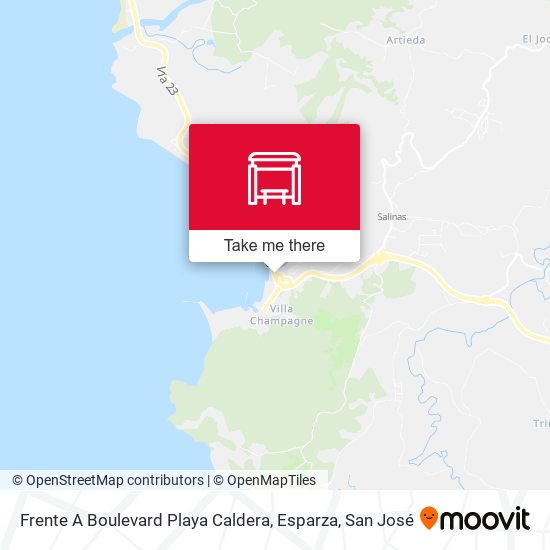 Frente A Boulevard Playa Caldera, Esparza map