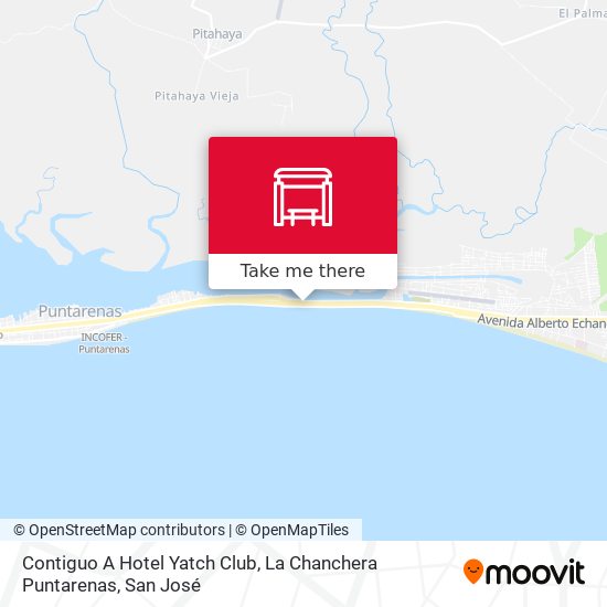 Mapa de Contiguo A Hotel Yatch Club, La Chanchera Puntarenas