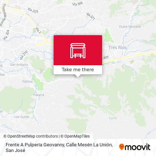 Frente A Pulpería Geovanny, Calle Mesén La Unión map