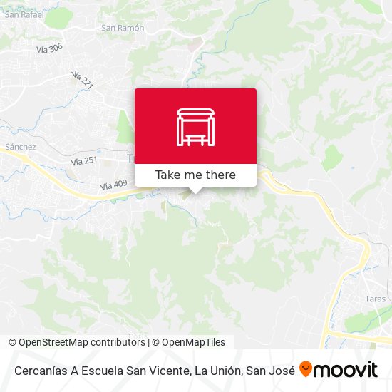 Cercanías A Escuela San Vicente, La Unión map