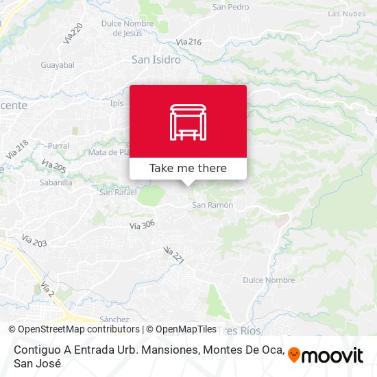 Contiguo A Entrada Urb. Mansiones, Montes De Oca map