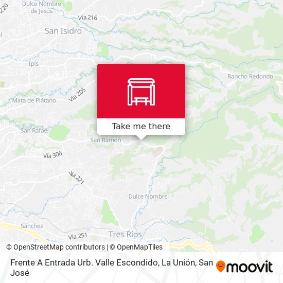 Mapa de Frente A Entrada Urb. Valle Escondido, La Unión