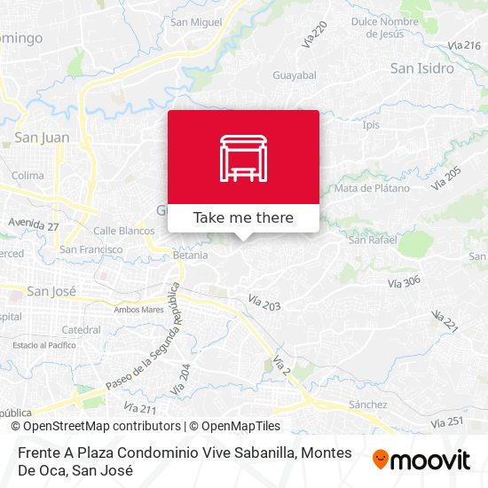 Frente A Plaza Condominio Vive Sabanilla, Montes De Oca map