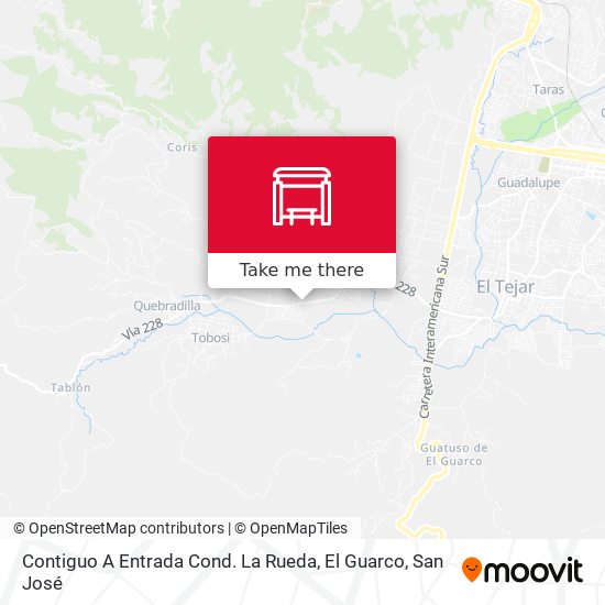 Mapa de Contiguo A Entrada Cond. La Rueda, El Guarco