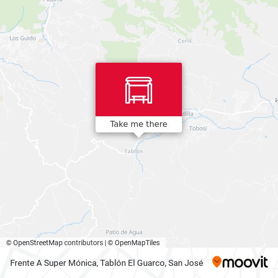 Mapa de Frente A Super Mónica, Tablón El Guarco