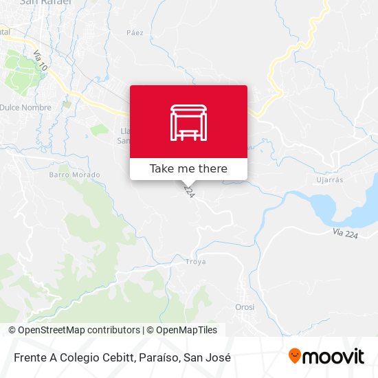 Mapa de Frente A Colegio Cebitt, Paraíso
