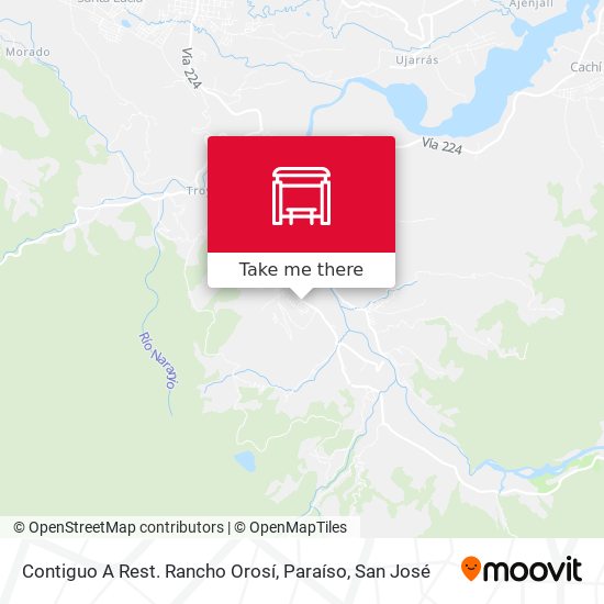 Contiguo A Rest. Rancho Orosí, Paraíso map