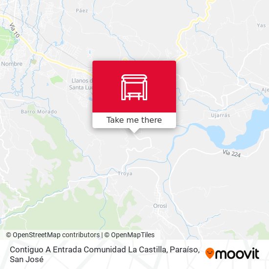 Contiguo A Entrada Comunidad La Castilla, Paraíso map