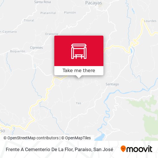 Mapa de Frente A Cementerio De La Flor, Paraíso
