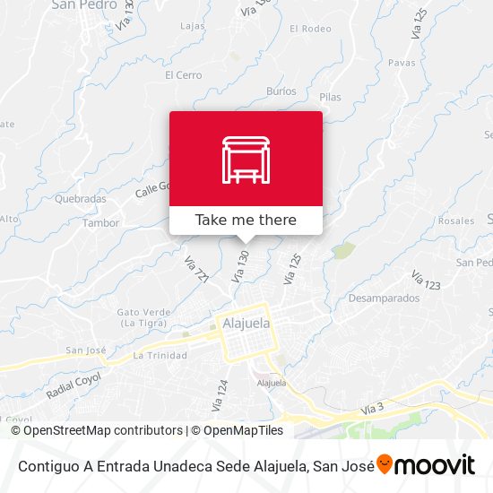 Contiguo A Entrada Unadeca Sede Alajuela map