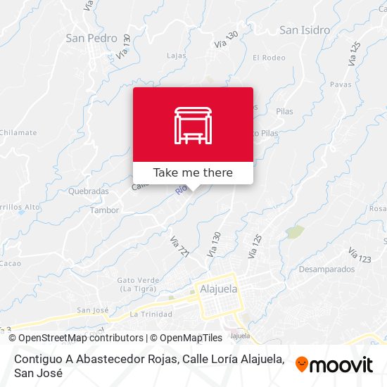 Contiguo A Abastecedor Rojas, Calle Loría Alajuela map