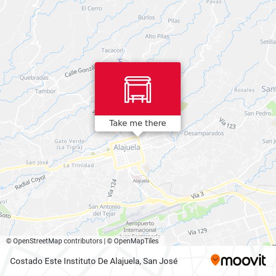 Costado Este Instituto De Alajuela map