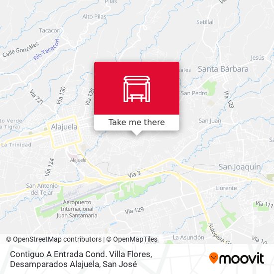 Contiguo A Entrada Cond. Villa Flores, Desamparados Alajuela map