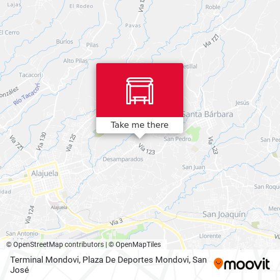 Terminal Mondovi, Plaza De Deportes Mondovi map