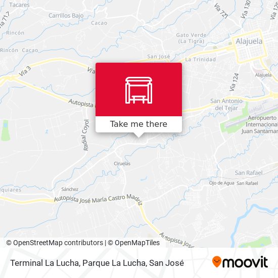 Mapa de Terminal La Lucha, Parque La Lucha