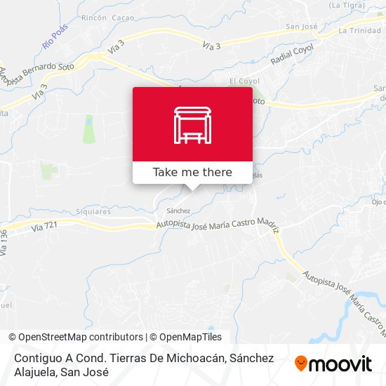 Contiguo A Cond. Tierras De Michoacán, Sánchez Alajuela map